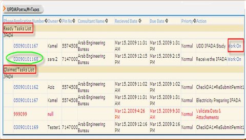 Portal task list