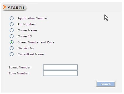 Search by Street Number